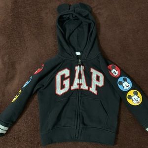 Black Disney Mickey Mouse Hoodie Size 4t